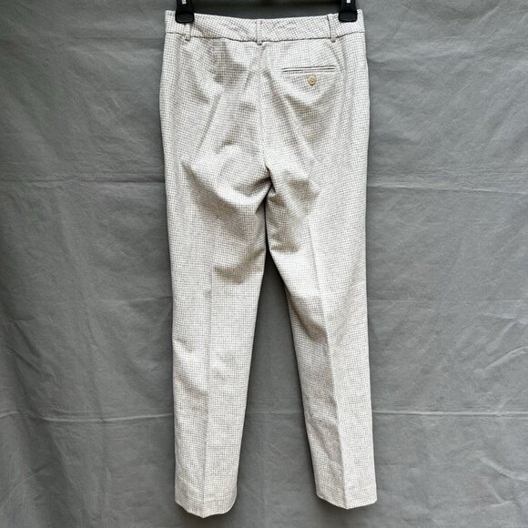 Lauren Ralph Lauren Size 4 Wool Blend Gray Houndstooth Dress Pants - Picture 2 of 6